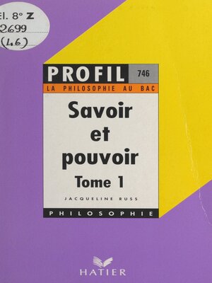 cover image of Savoir et pouvoir (1)